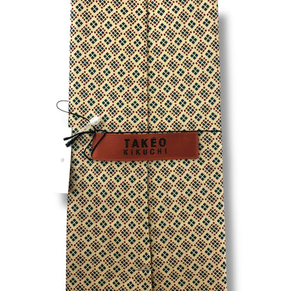 【7634】未使用保管品　タケオキクチ　ネクタイ　ゴールド系