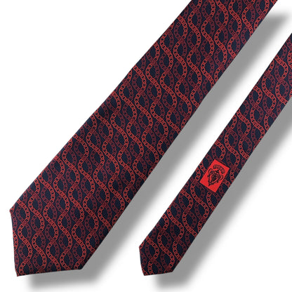 【7637】未使用保管品　グッチ　ネクタイ レッド系