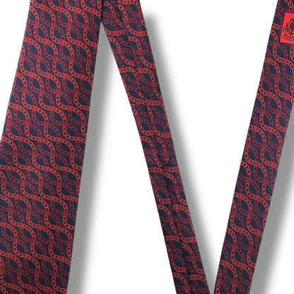 【7637】未使用保管品　グッチ　ネクタイ レッド系