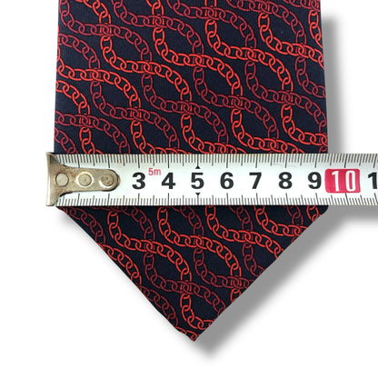 【7637】未使用保管品　グッチ　ネクタイ レッド系