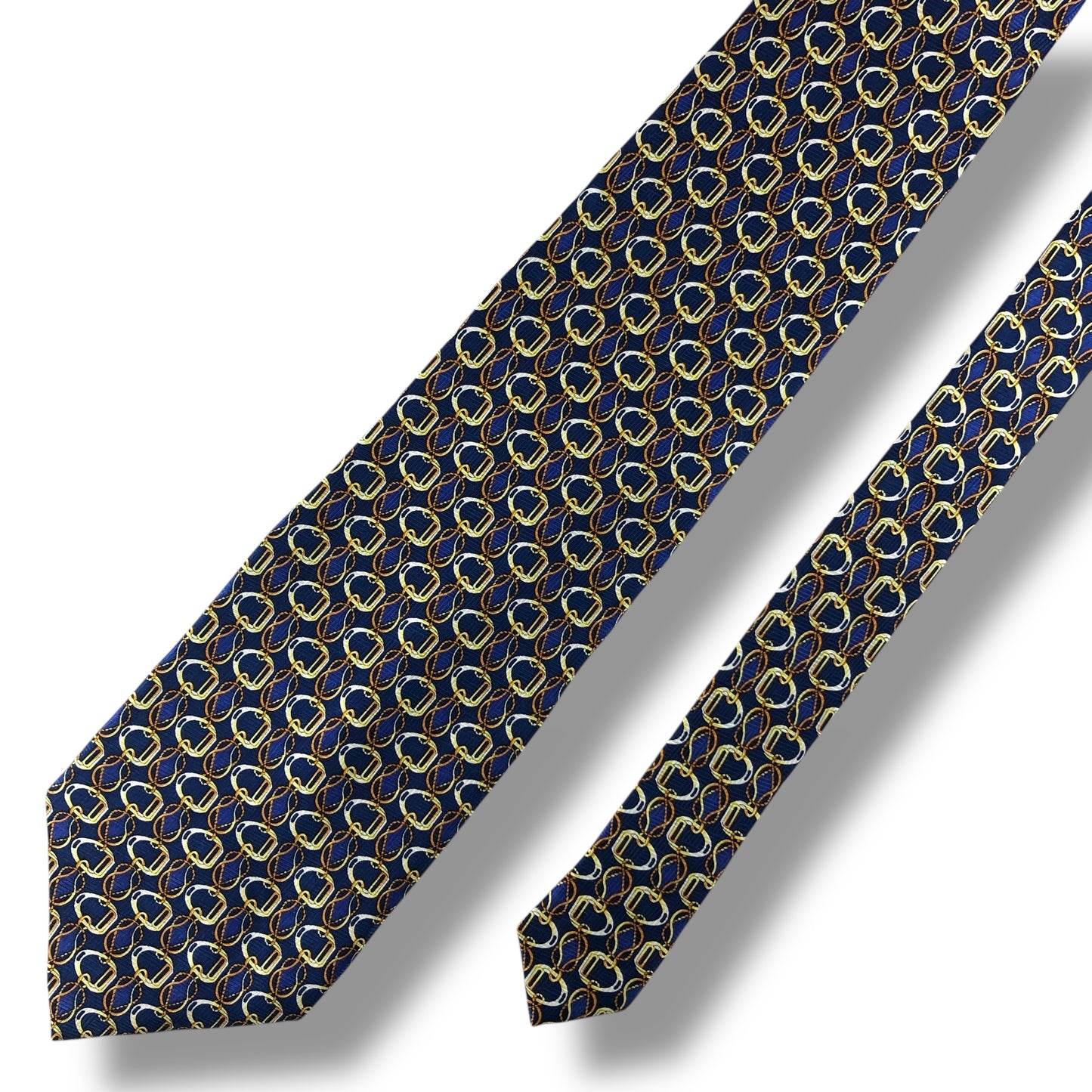 【7639】美品！ピエールカルダン　ネクタイ　ブルー系