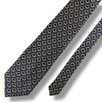 【7639】美品！ピエールカルダン　ネクタイ　ブルー系