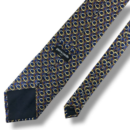 【7639】美品！ピエールカルダン　ネクタイ　ブルー系