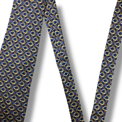 【7639】美品！ピエールカルダン　ネクタイ　ブルー系