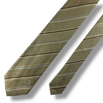 【7640】美品！トラサルディ　ネクタイ　ベージュ系