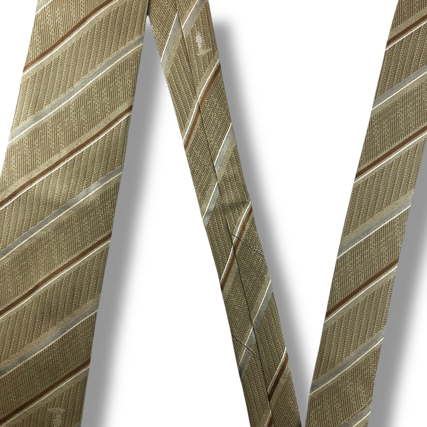 【7640】美品！トラサルディ　ネクタイ　ベージュ系