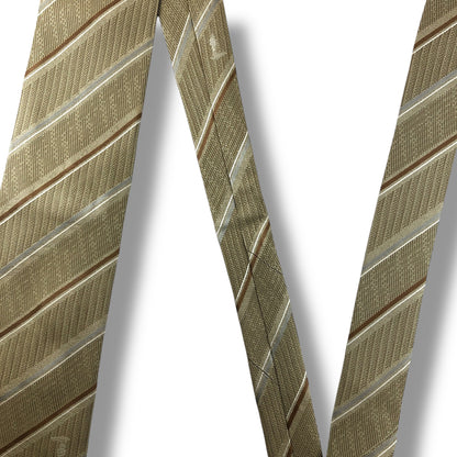 【7640】美品！トラサルディ　ネクタイ　ベージュ系