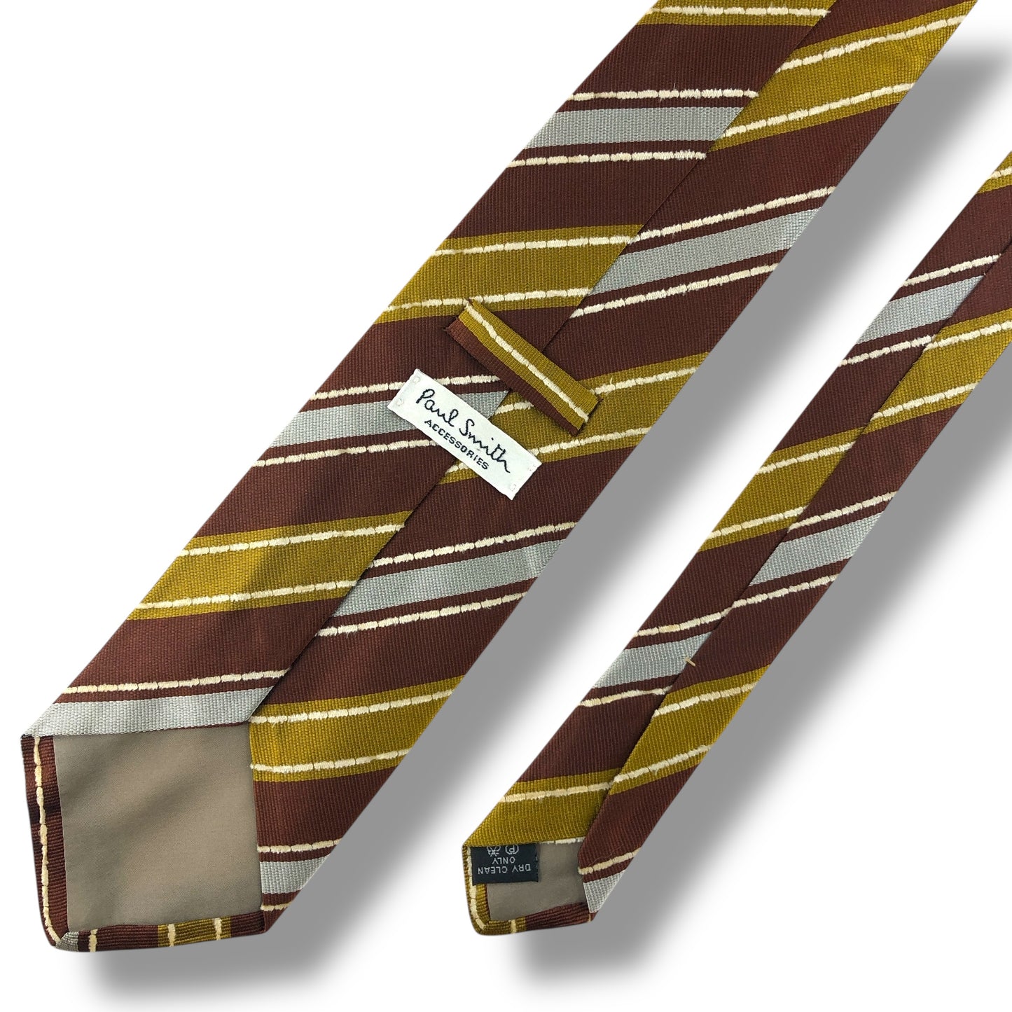 【7643】良品！ポールスミス　ネクタイ　ブラウン系