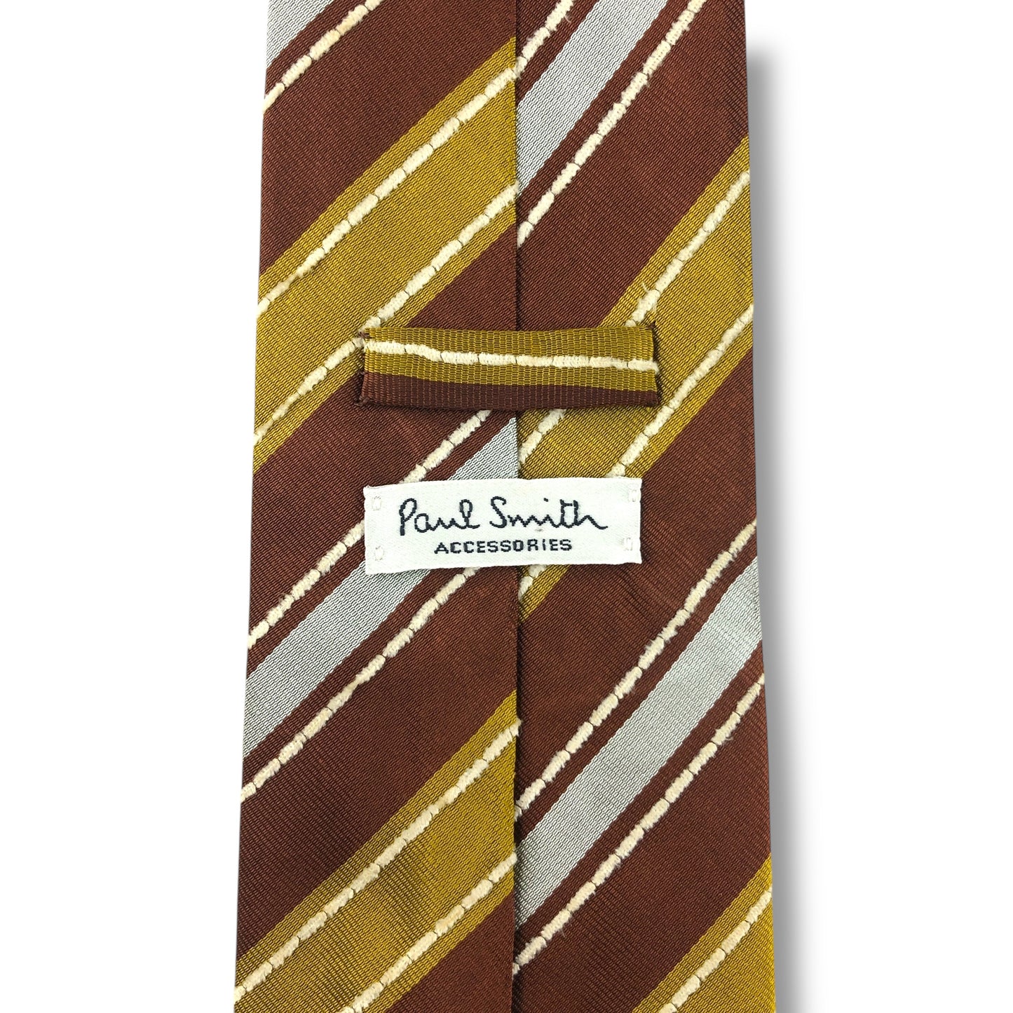 【7643】良品！ポールスミス　ネクタイ　ブラウン系