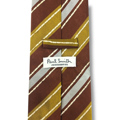 【7643】良品！ポールスミス　ネクタイ　ブラウン系