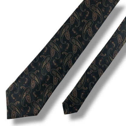 【7644】美品！レノマ　ネクタイ　ブラック系