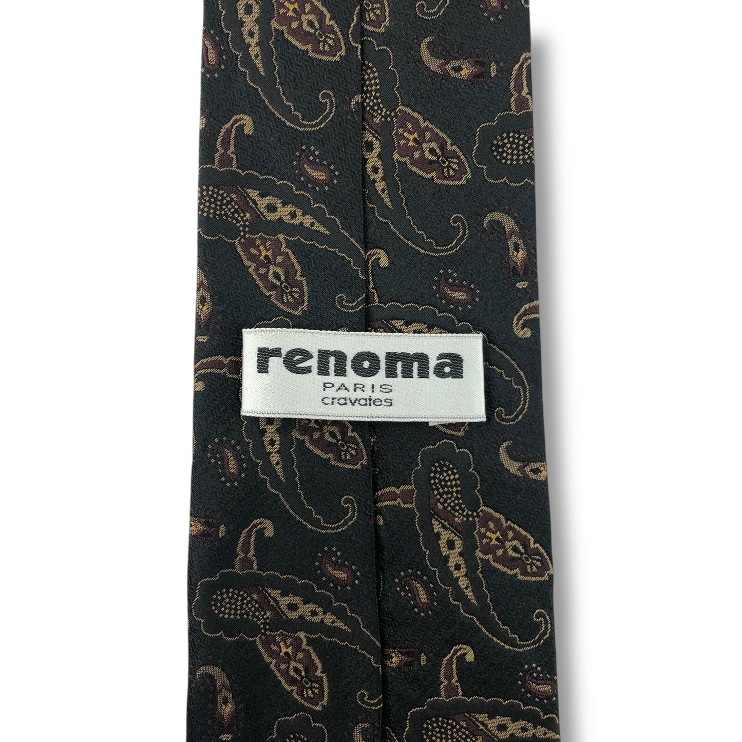 【7644】美品！レノマ　ネクタイ　ブラック系