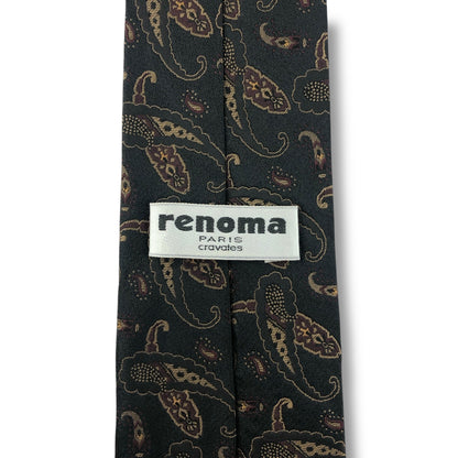 【7644】美品！レノマ　ネクタイ　ブラック系