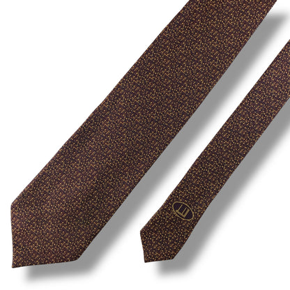 【7645】美品！ダンヒル　ネクタイ　ブラウン系