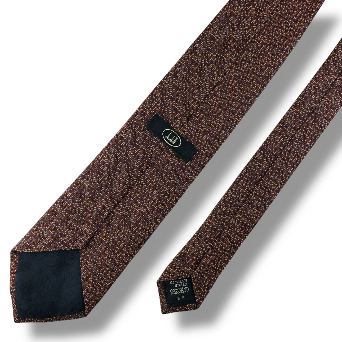 【7645】美品！ダンヒル　ネクタイ　ブラウン系