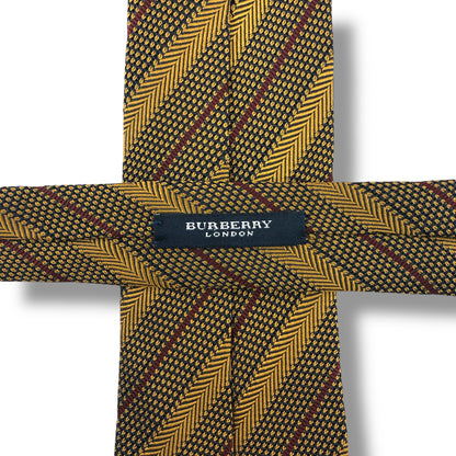 【7646】良品！バーバリー　ネクタイ　ブラウン系