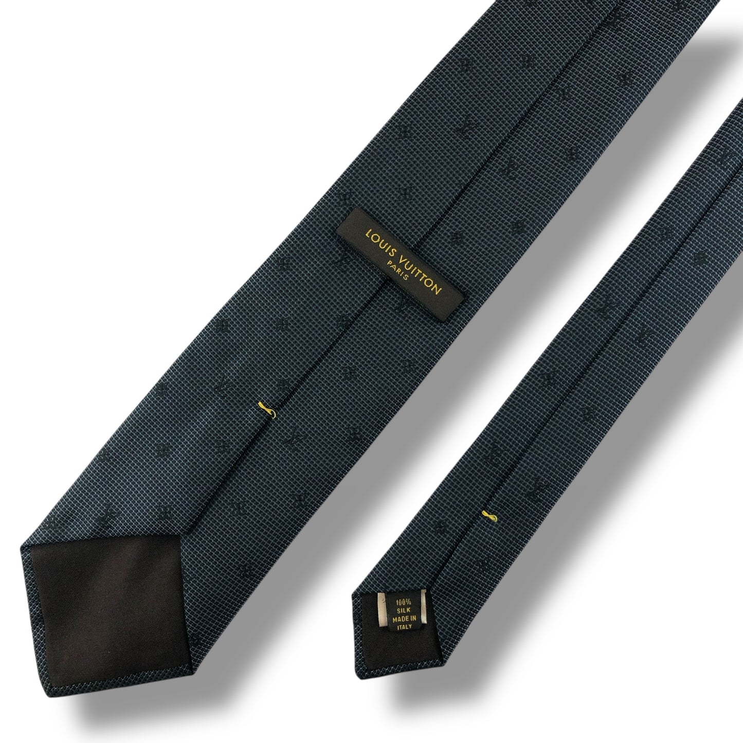 【7647】美品！ルイヴィトン　ネクタイ　ブラック系