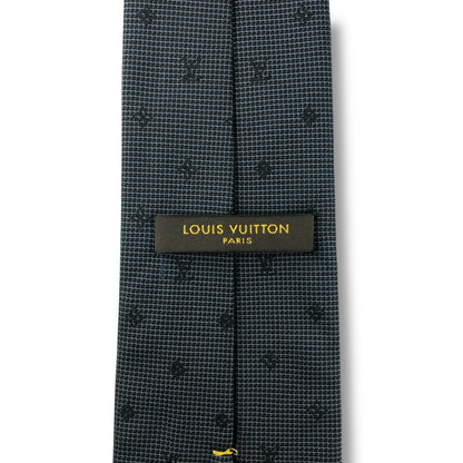 【7647】美品！ルイヴィトン　ネクタイ　ブラック系