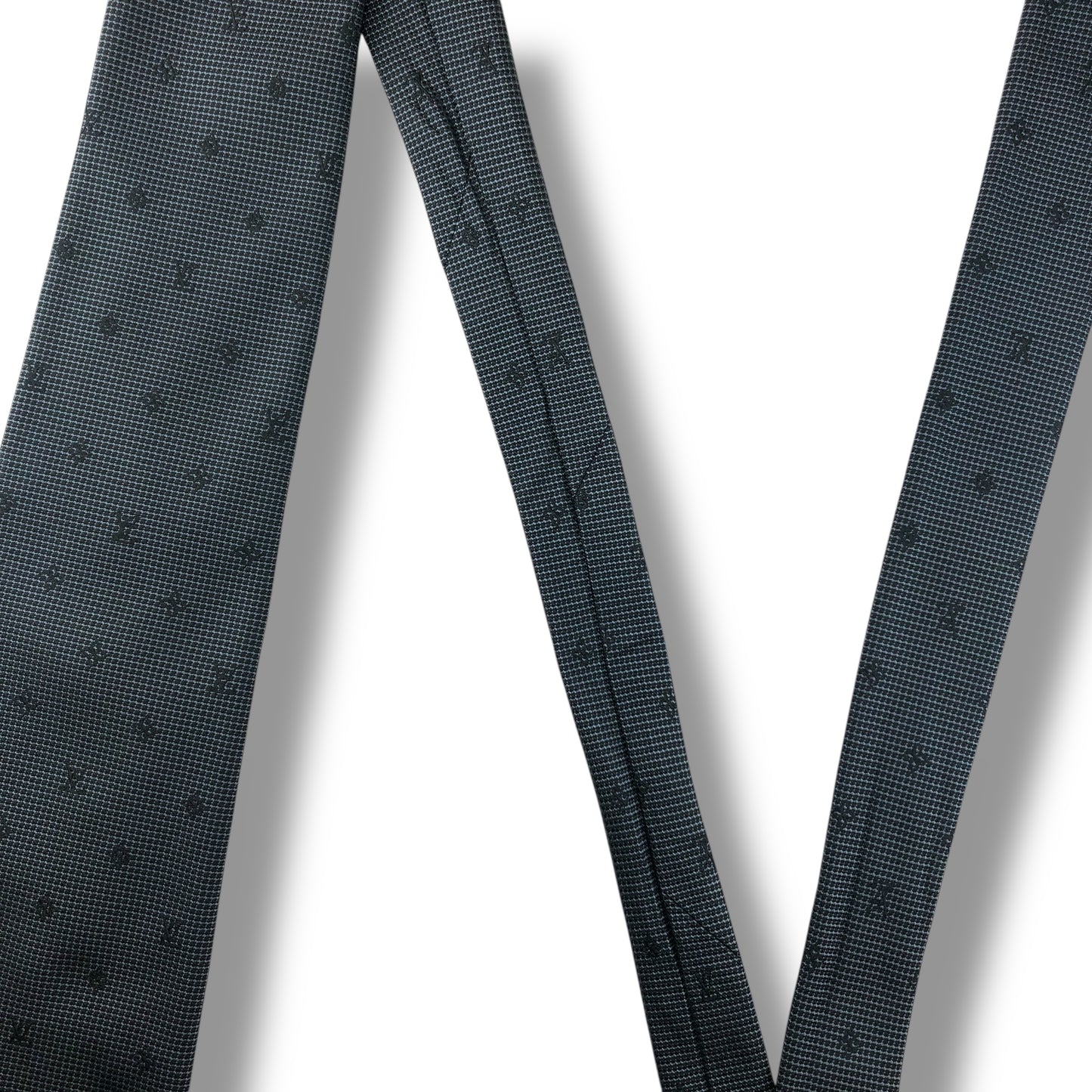 【7647】美品！ルイヴィトン　ネクタイ　ブラック系