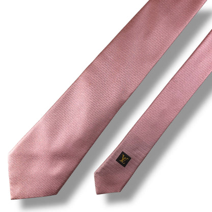 【7657】良品！ルイヴィトン　ネクタイ　ピンク系