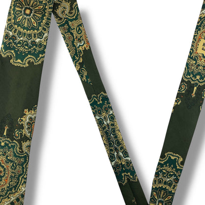 【7659】良品！ピエールカルダン　ネクタイ　グリーン系