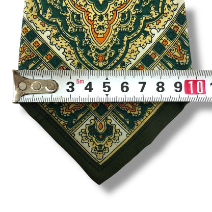 【7659】良品！ピエールカルダン　ネクタイ　グリーン系