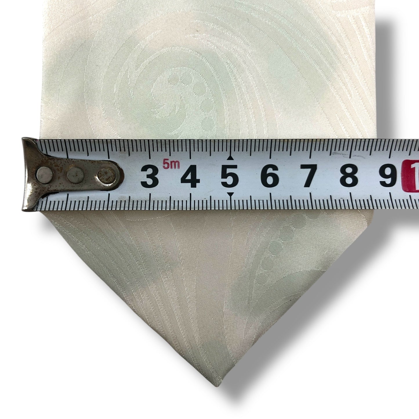 【7661】良品！カルヴェン　ネクタイ　ホワイト系