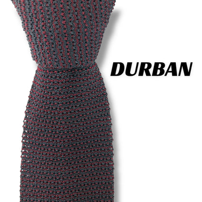 【7662】良品！ダーバン　ネクタイ　バーガンディー系