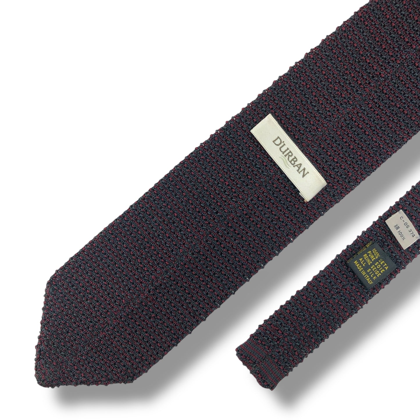 【7662】良品！ダーバン　ネクタイ　バーガンディー系