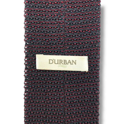 【7662】良品！ダーバン　ネクタイ　バーガンディー系