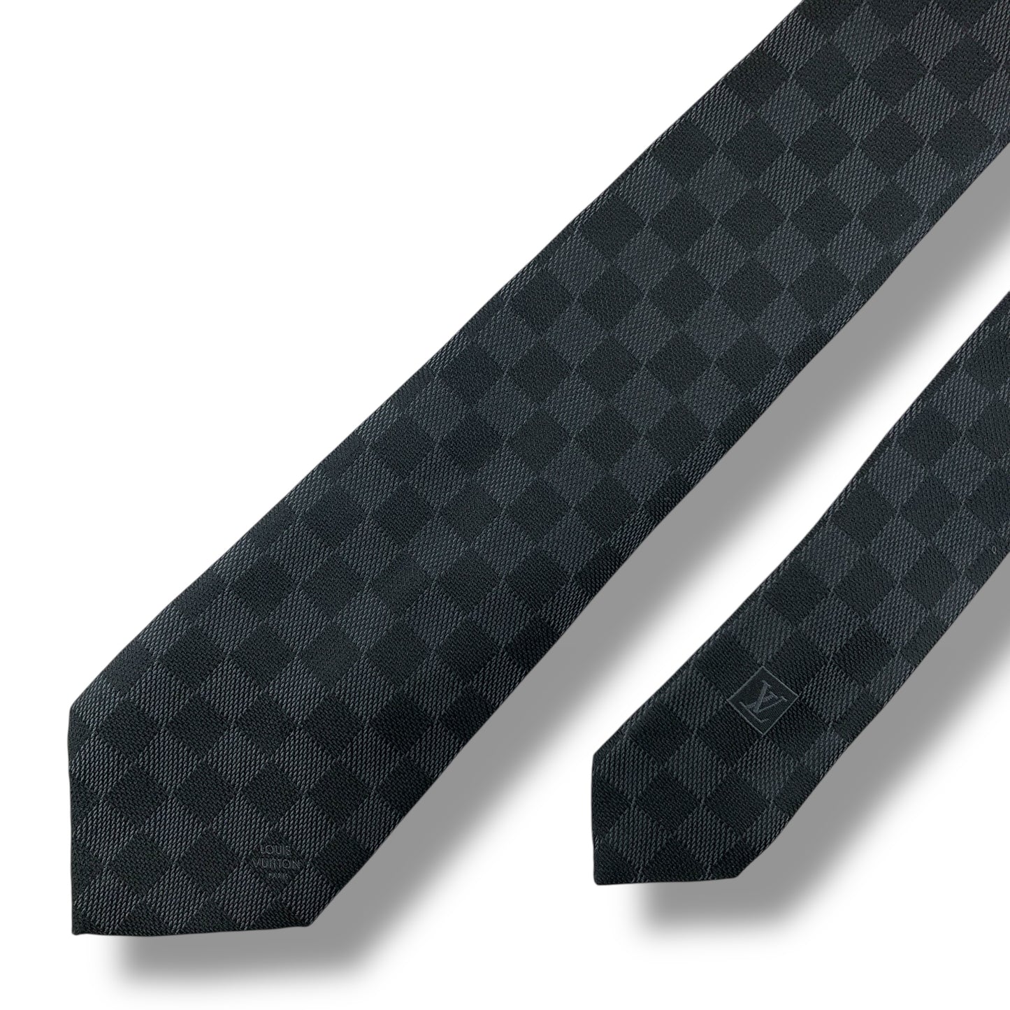 【7664】美品！ルイヴィトン　ネクタイ　ブラック系