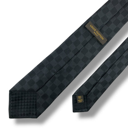 【7664】美品！ルイヴィトン　ネクタイ　ブラック系