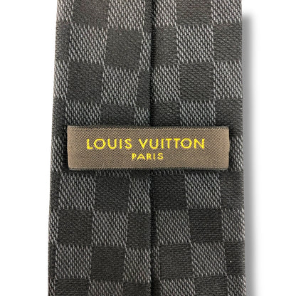 【7664】美品！ルイヴィトン　ネクタイ　ブラック系