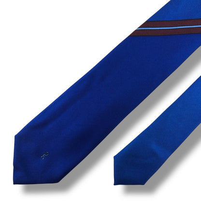 【7665】美品！ロベルタディカメリーノ　ネクタイ　ブルー系