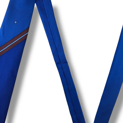 【7665】美品！ロベルタディカメリーノ　ネクタイ　ブルー系