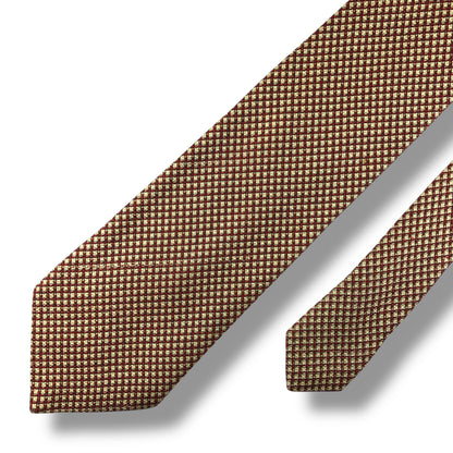 【7666】良品！ダンヒル　ネクタイ　レッド系