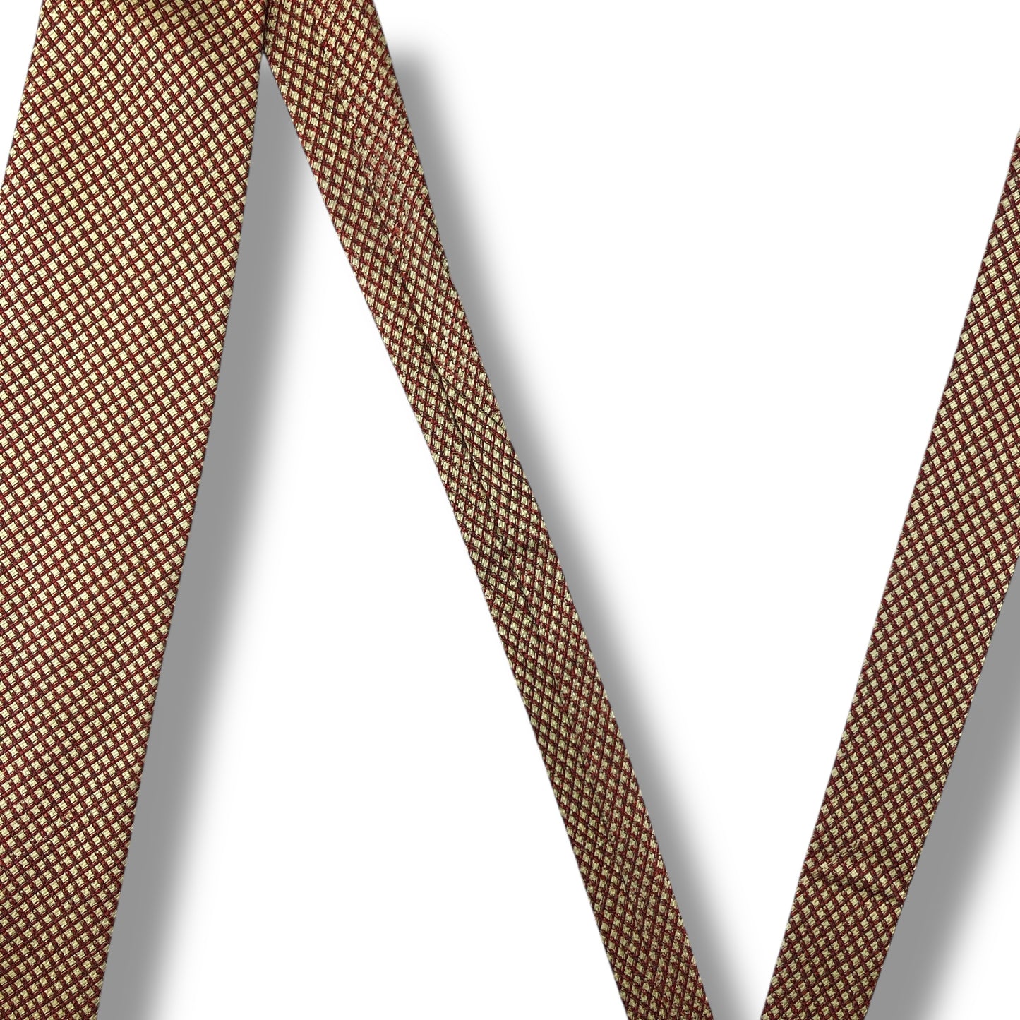 【7666】良品！ダンヒル　ネクタイ　レッド系