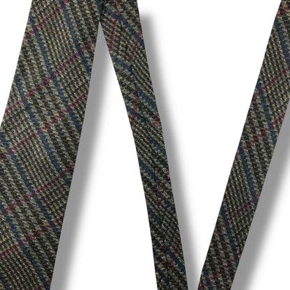 【7671】美品！アクアスキュータム　ネクタイ　グレー系