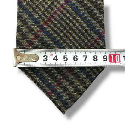 【7671】美品！アクアスキュータム　ネクタイ　グレー系