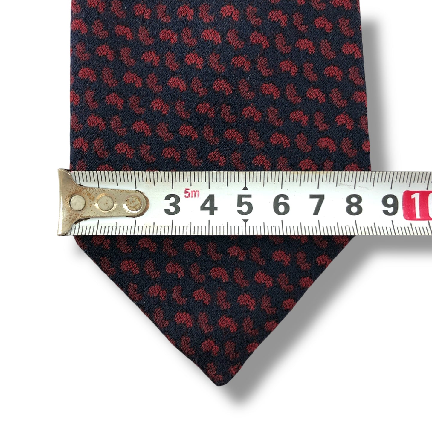 【7673】美品！クリスチャンディオール　ネクタイ　レッド系