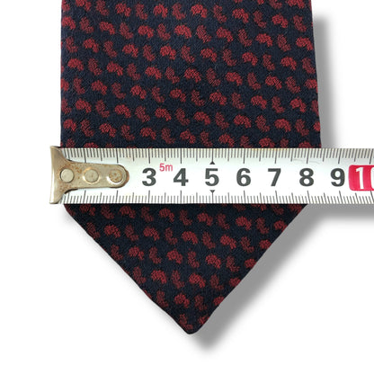 【7673】美品！クリスチャンディオール　ネクタイ　レッド系