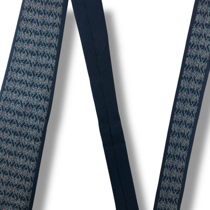 【7676】良品！ミラショーン　ネクタイ　ネイビー系