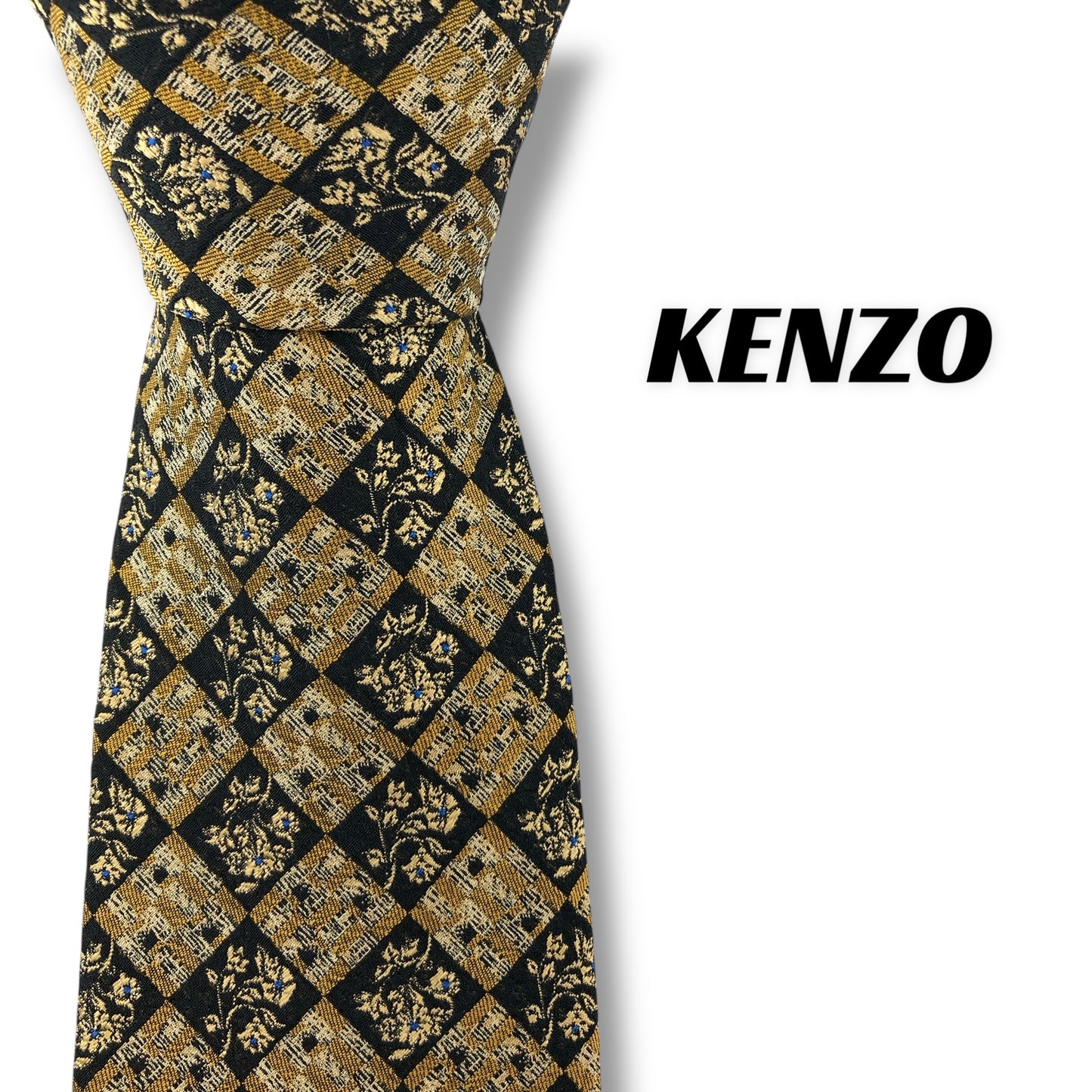 【7680】美品！ケンゾー　ネクタイ　ベージュ系