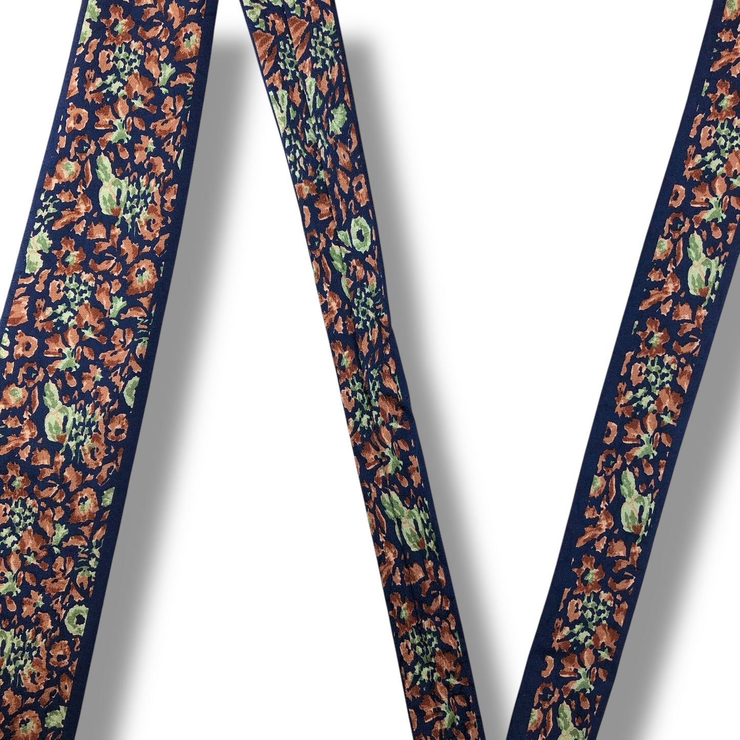 【7682】良品！ミラショーン　ネクタイ　ネイビー系