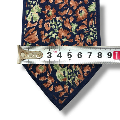 【7682】良品！ミラショーン　ネクタイ　ネイビー系