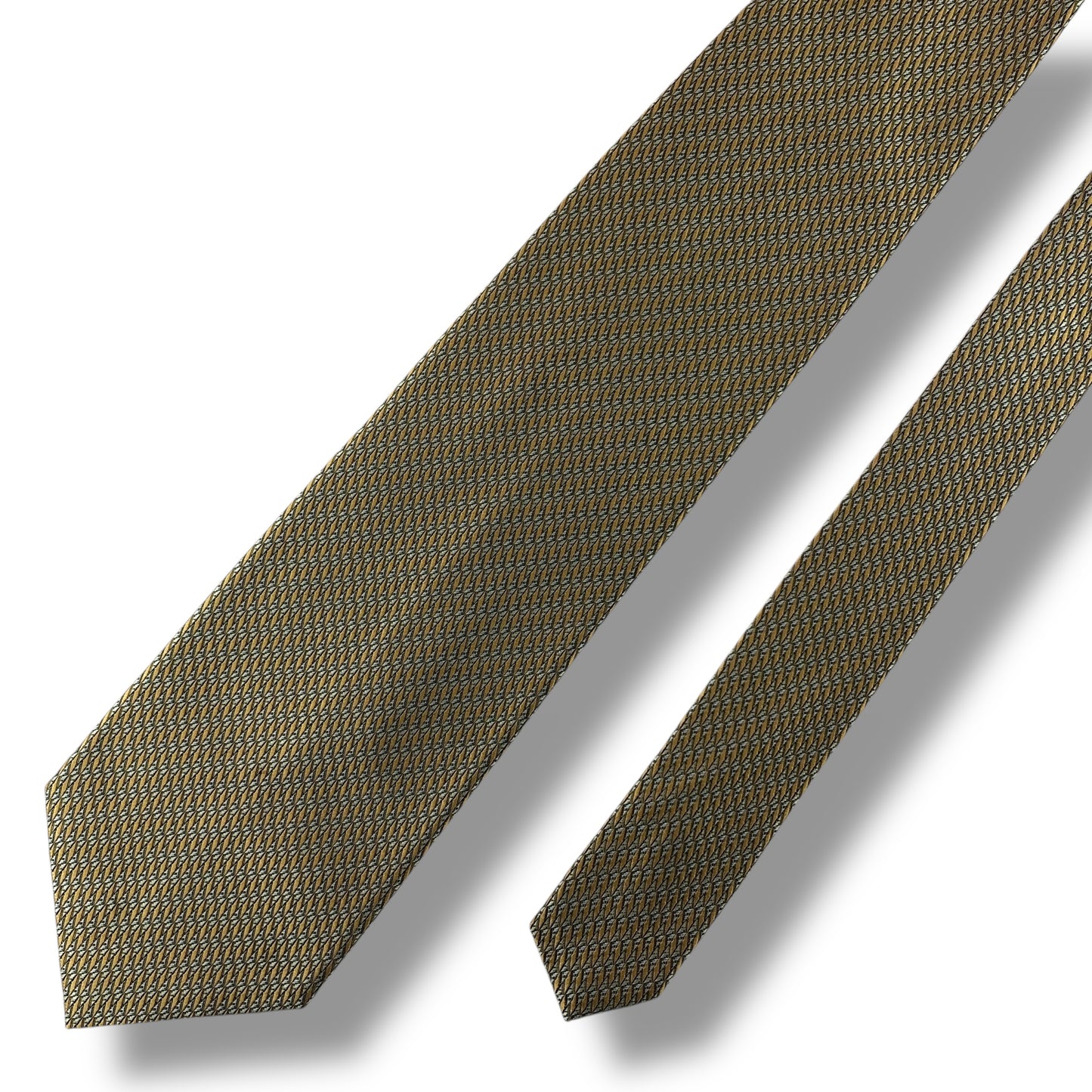 【7683】良品！コムサデモードメン　ネクタイ　ゴールド系