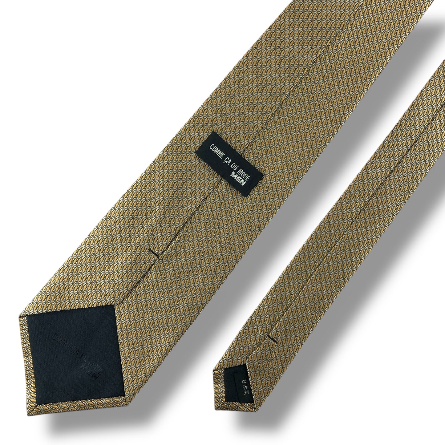 【7683】良品！コムサデモードメン　ネクタイ　ゴールド系