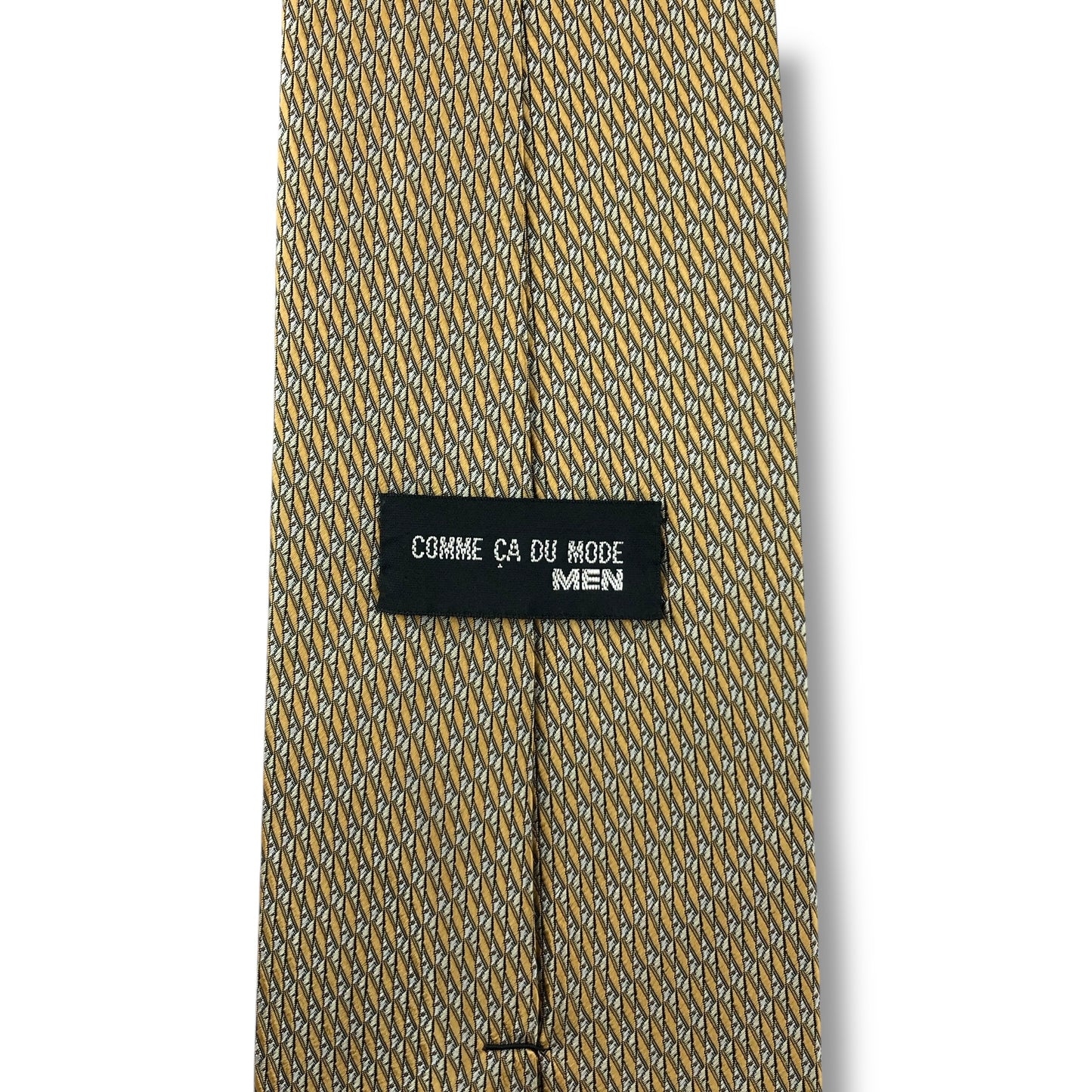 【7683】良品！コムサデモードメン　ネクタイ　ゴールド系