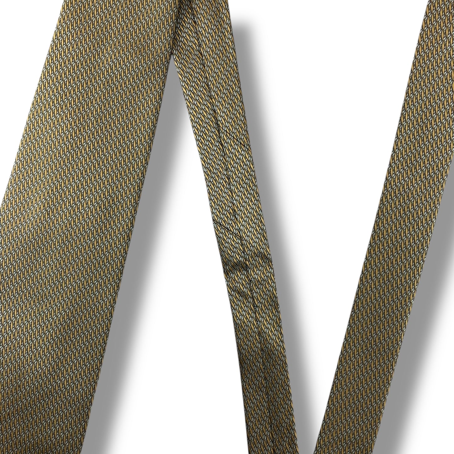 【7683】良品！コムサデモードメン　ネクタイ　ゴールド系