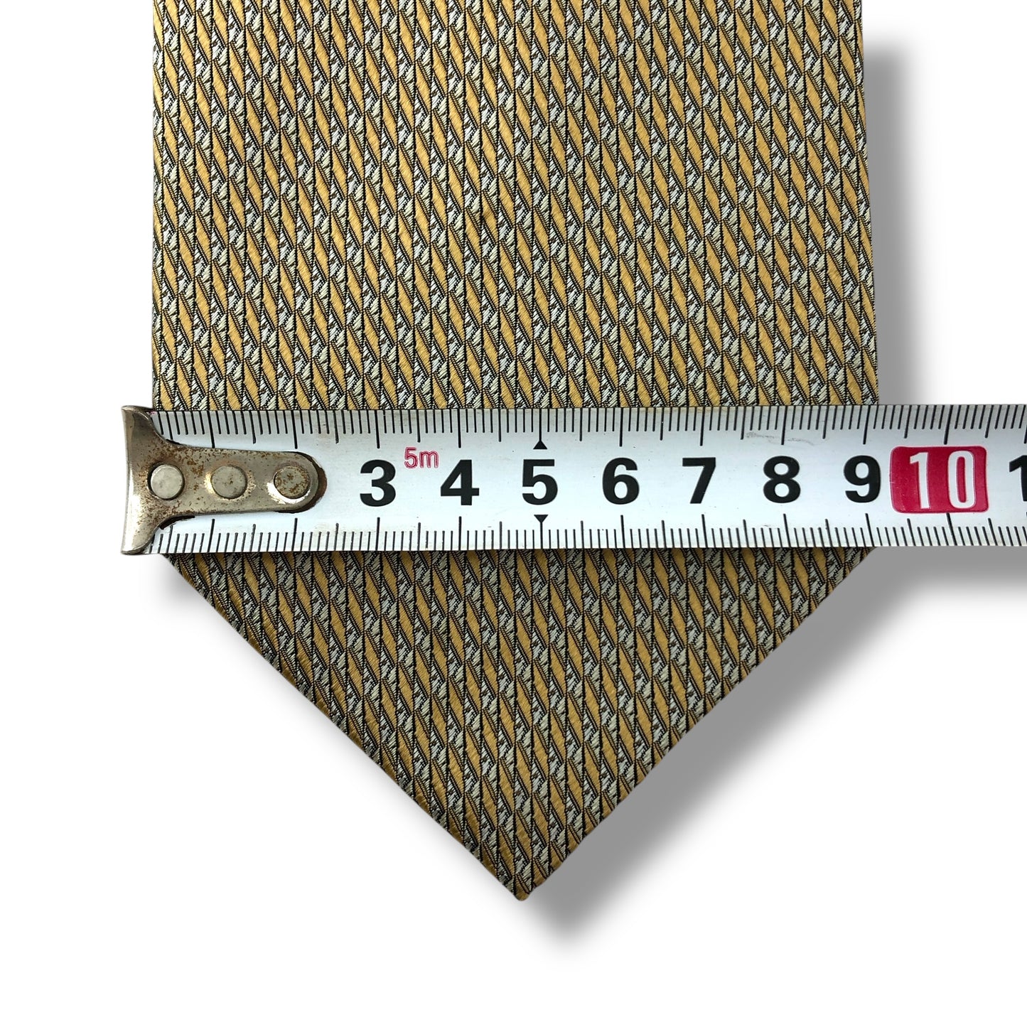 【7683】良品！コムサデモードメン　ネクタイ　ゴールド系